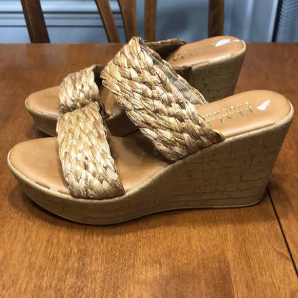 Italian Shoemakers Shoes - Italian shoemakers straw wedges